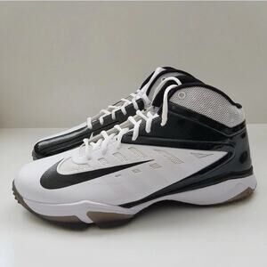 Nike Vapor Pro 3/4 Speed Turf Football White/Black Men's Size 12.5 US 527878-100